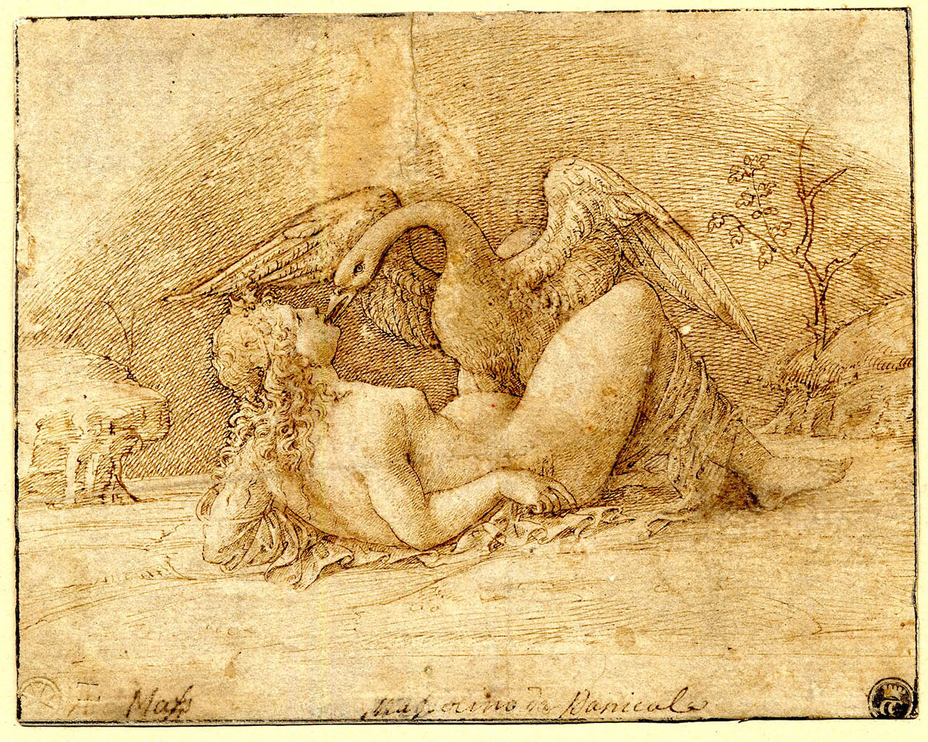 Raimondi, Leda and the Swan, 1505 Raimondi, Leda and the Swan, 1505